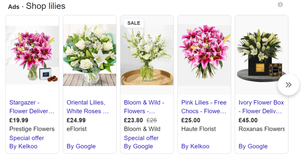 lillies-google-search-ads-results
