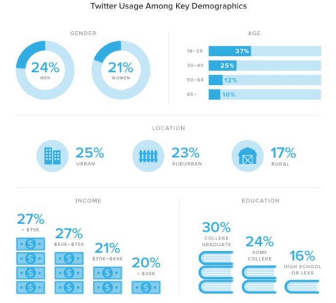 twitter usage among key demographics